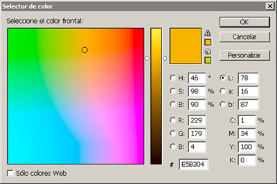 paleta de colores RGB