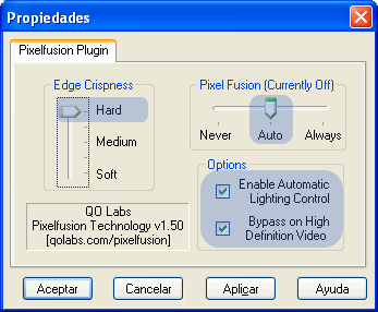 Editando características del plugin