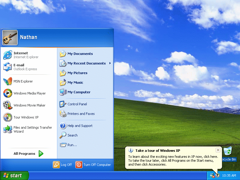 Escriotrio de Windows XP