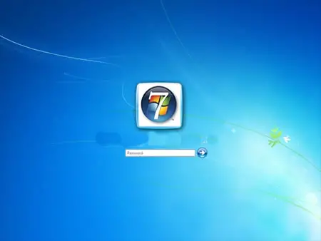 Pantalla de inicio de Windows 7
