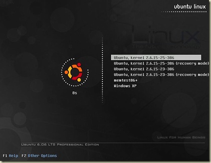 Inicio dual de Ubuntu