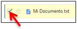 Seleccionando archivos en Google Drive