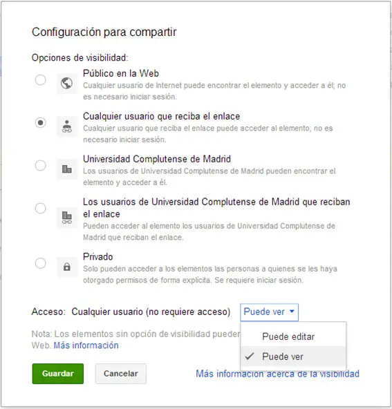 Compartiendo archivos de Google Drive en la red