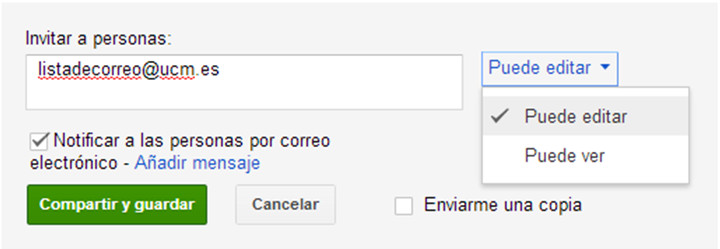 Configurando el acceso a archivos compartidos en Google Drive