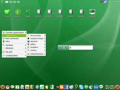 Captura de pantalla del ChromeOS
