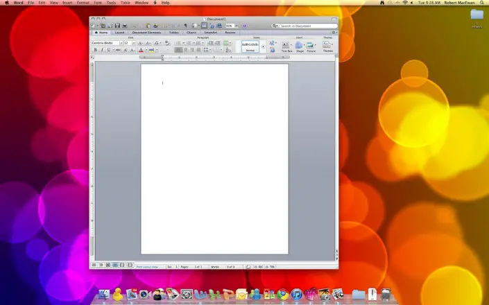 Documento de Microsoft Word.