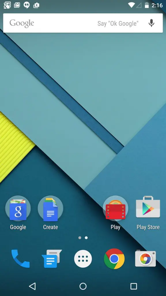Sistema operativo Android 5.0 Lollipop