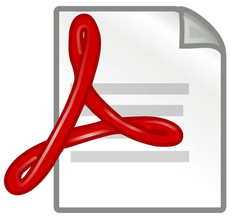 Logo de PDF archivos muy utiles en Internet.