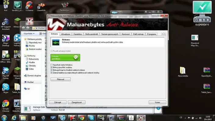Malwarebytes anti Malware.