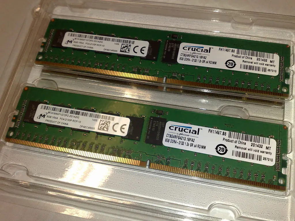 Memorias RAM tipo DIMM.