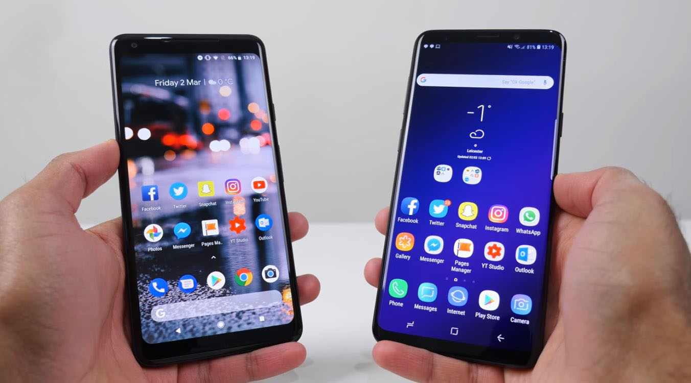 Samsung Galaxy S9 vs Google Pixel 2